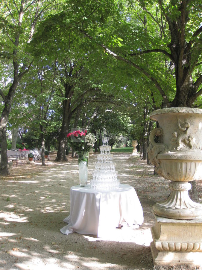 Grande allee d'arrivee des invites