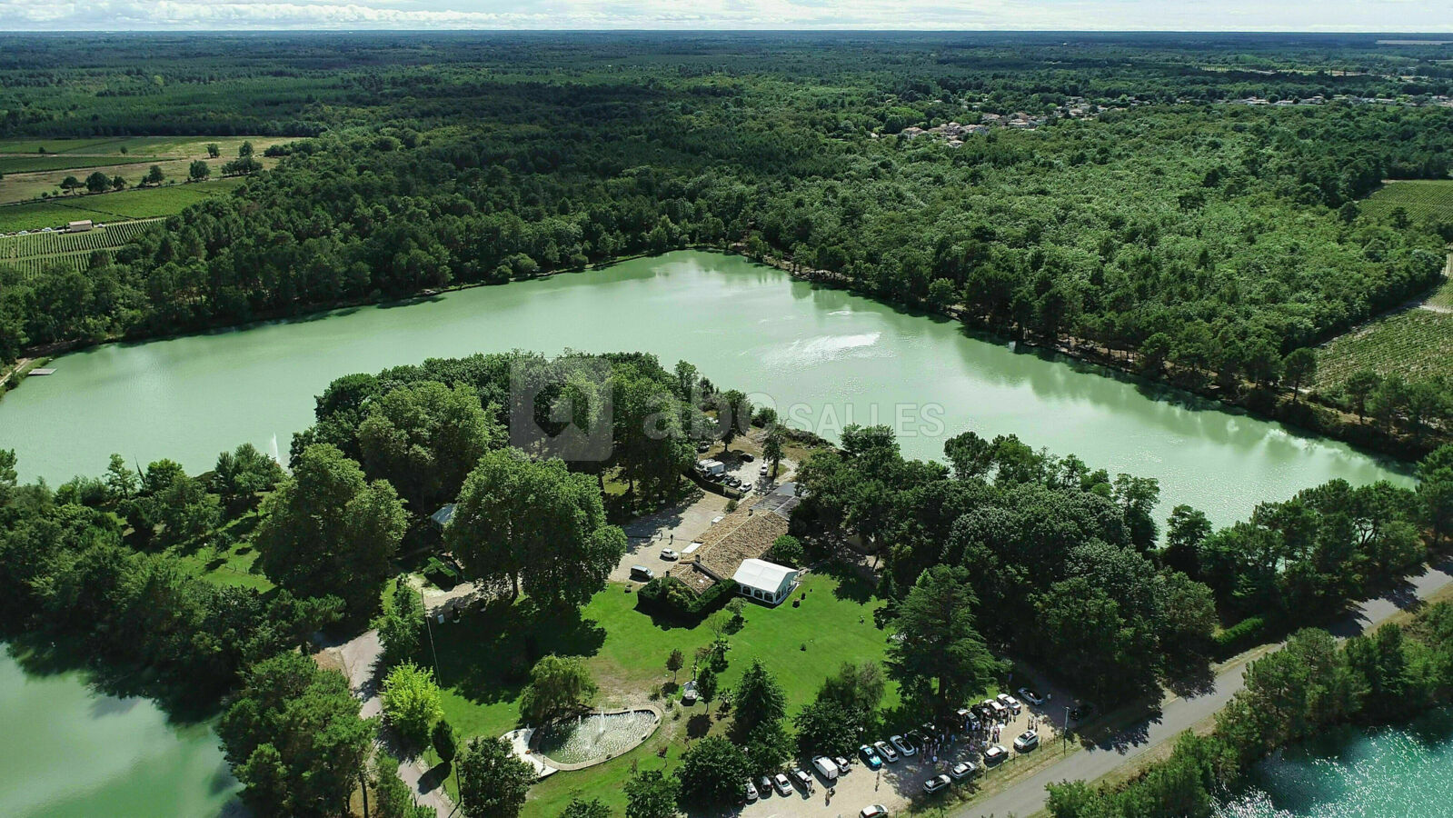 Vue aérienne domaine