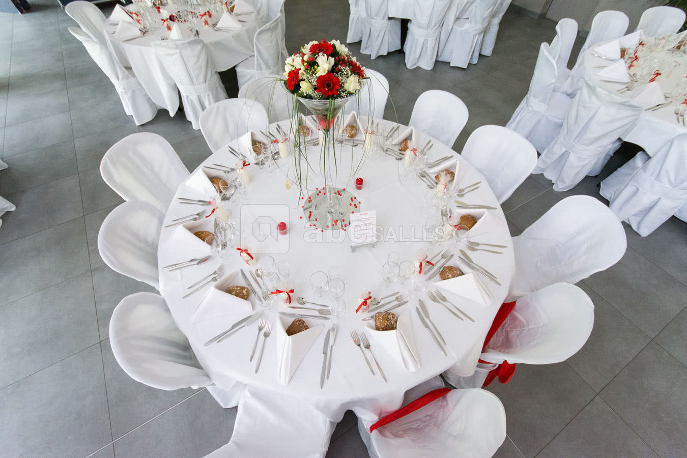 Exemple de mise en place pour un mariage