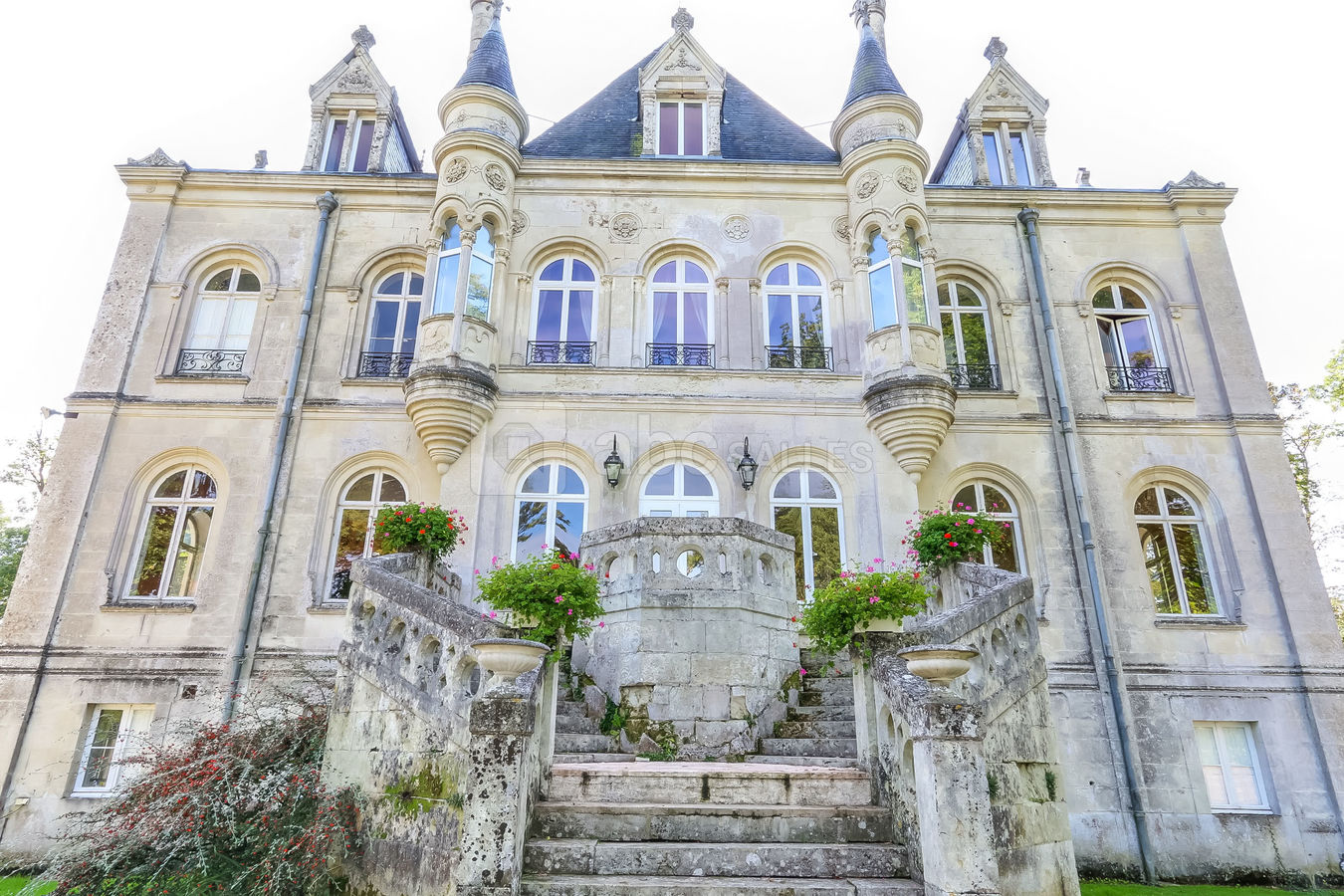 Face du château