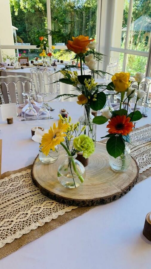Centre de table vase multi-contenants