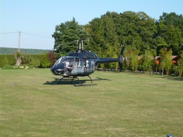 Espace la Patulière - Arrivée en hélicoptère