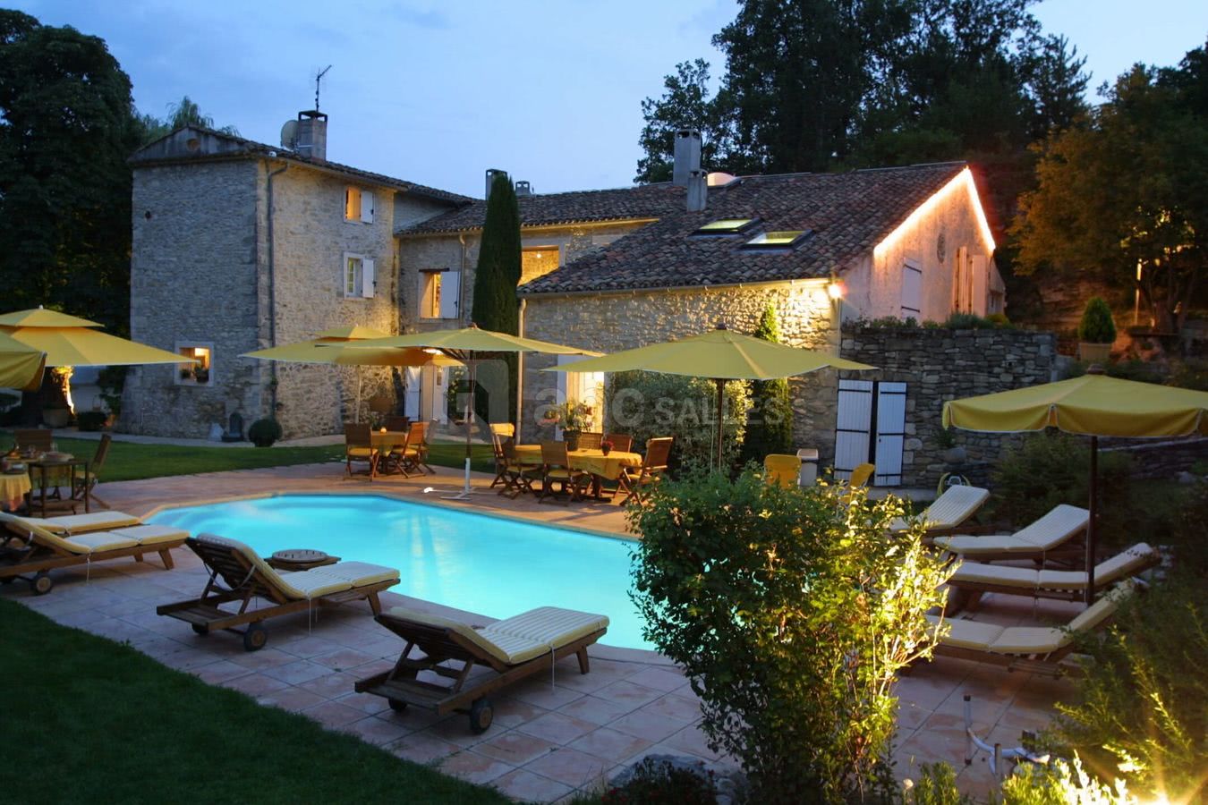 Piscine nuit