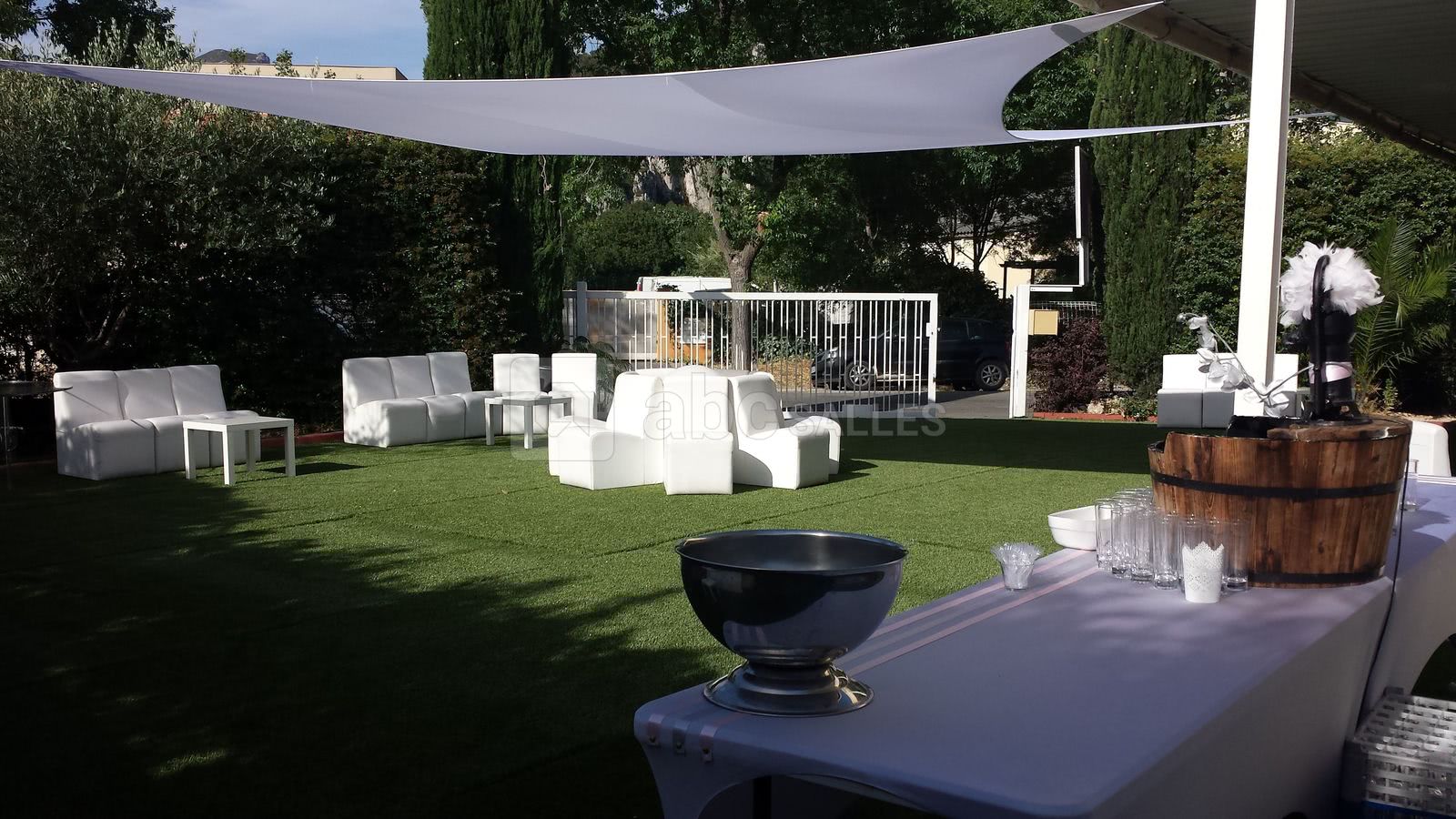 Terrasse pour mariage sur gemenos