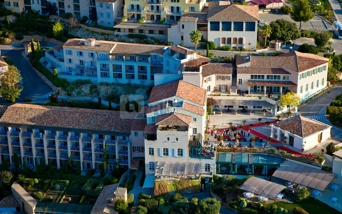 Hôtel, vue aérienne