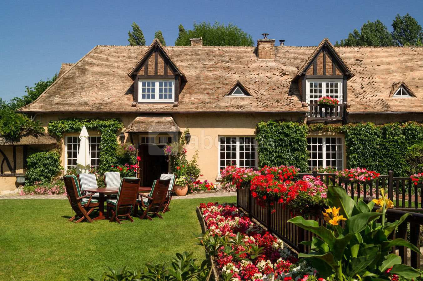 Jardin et moulin