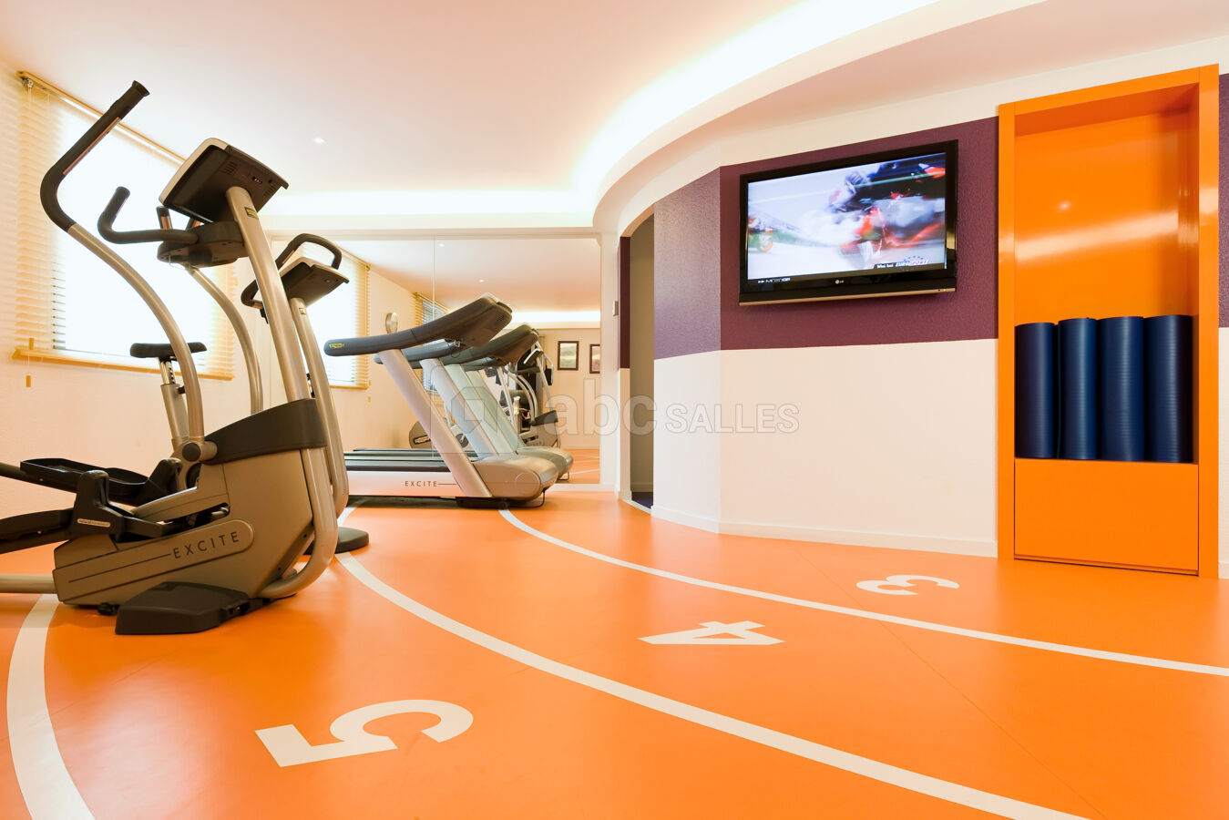Salle de fitness de l'établissement