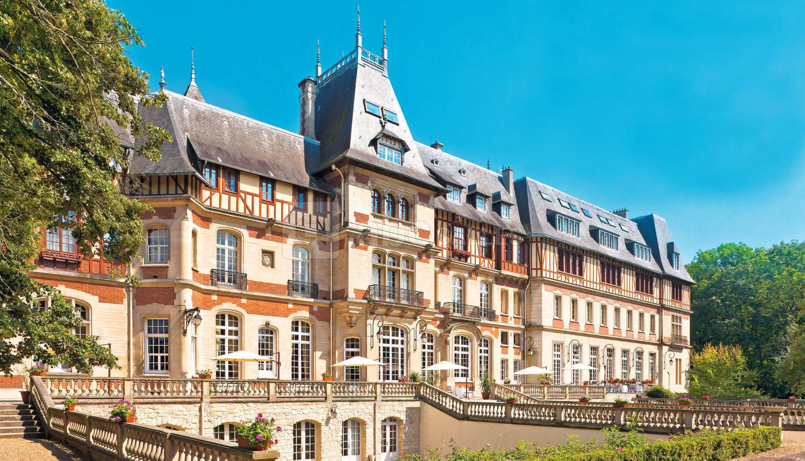 Façade arrière du château