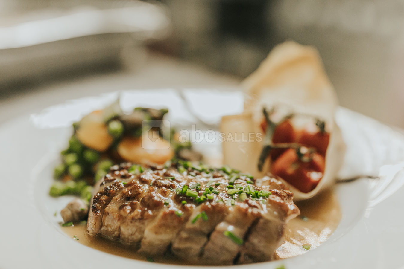 Magret de canard aux baies douces