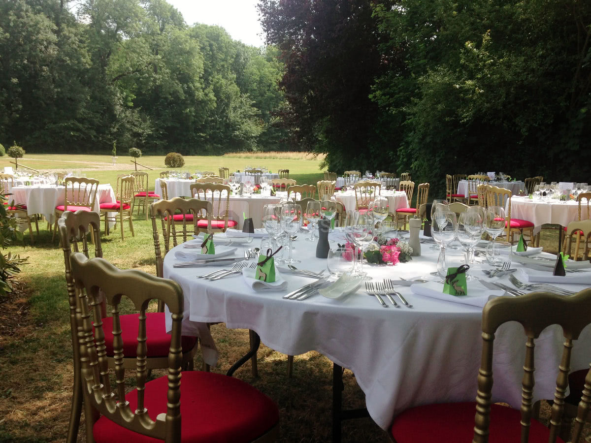 Déjeuner d'anniversaire dans le parc du château