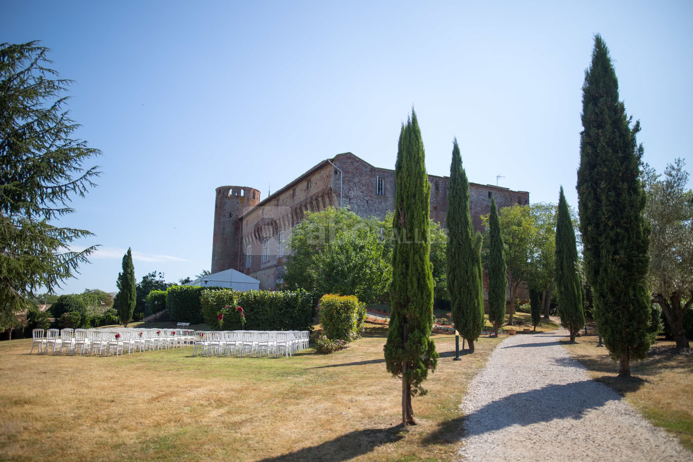 Le château vu du parc