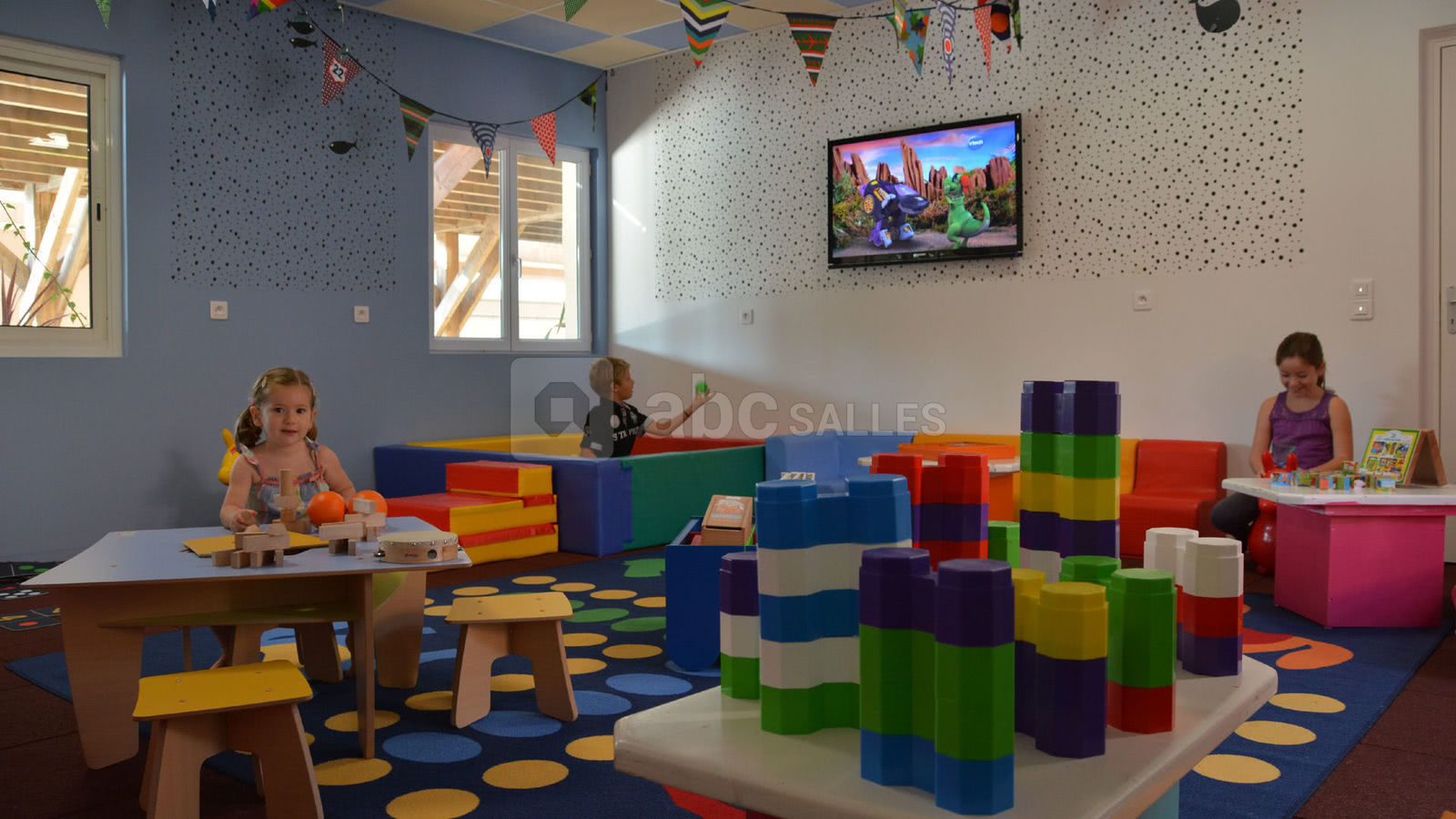 L'Espace jeux/TV pour les enfants