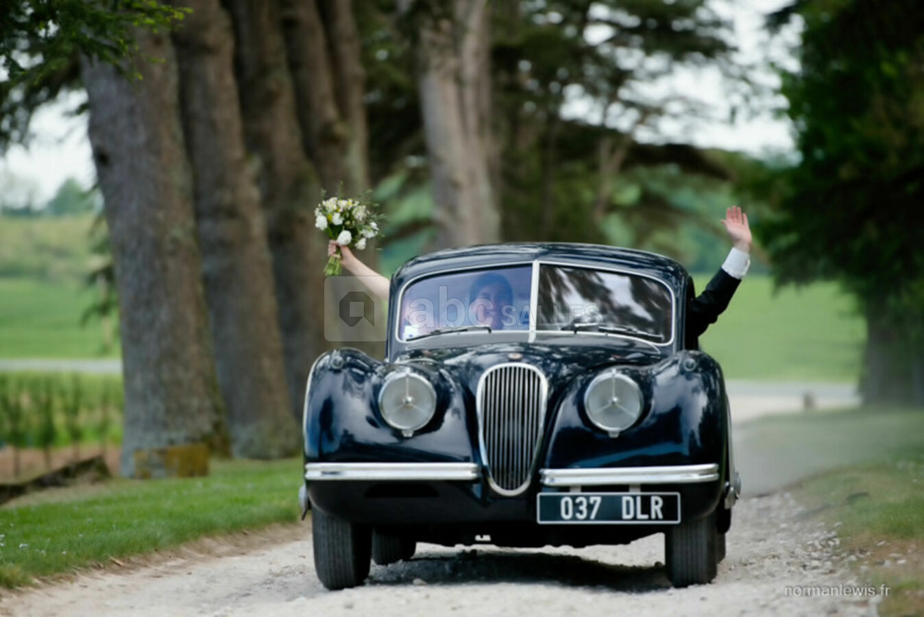 Mariés dans l'allée