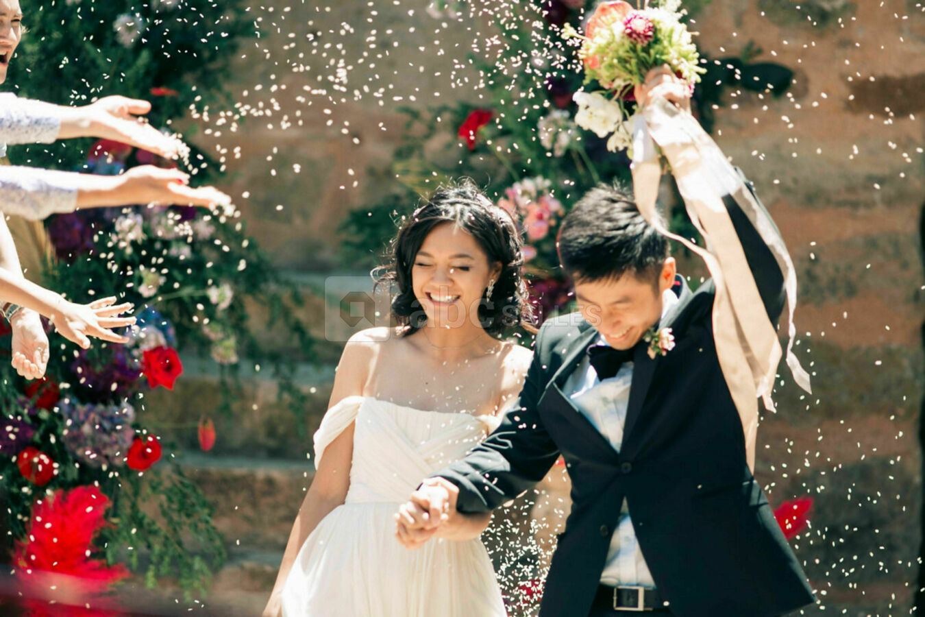 Couple à la sortie de l'Eglise de Dio