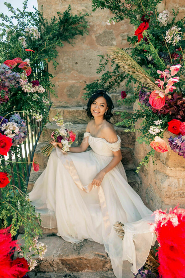 La mariée devant la Tour