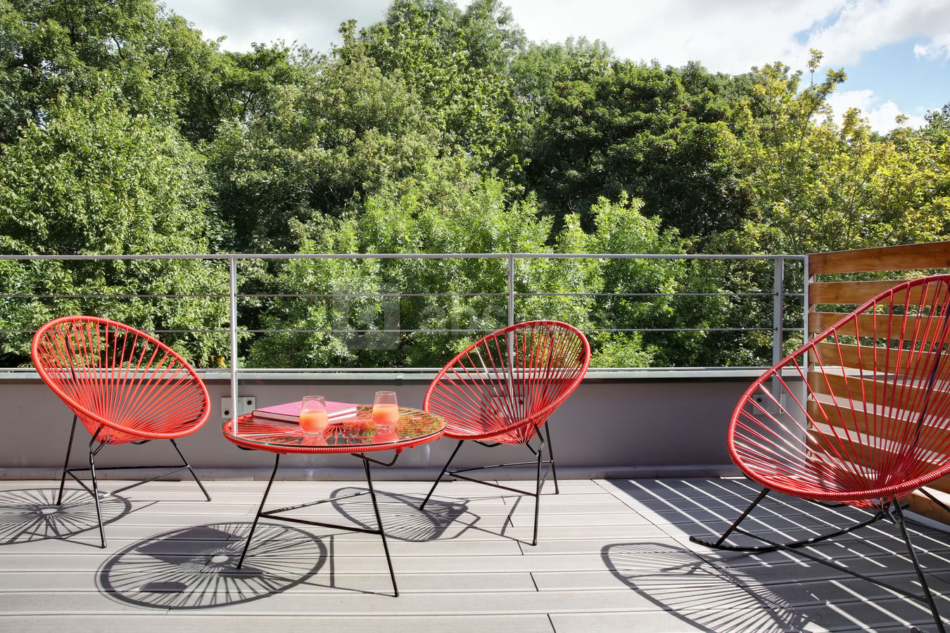 Terrasse chambre forêt