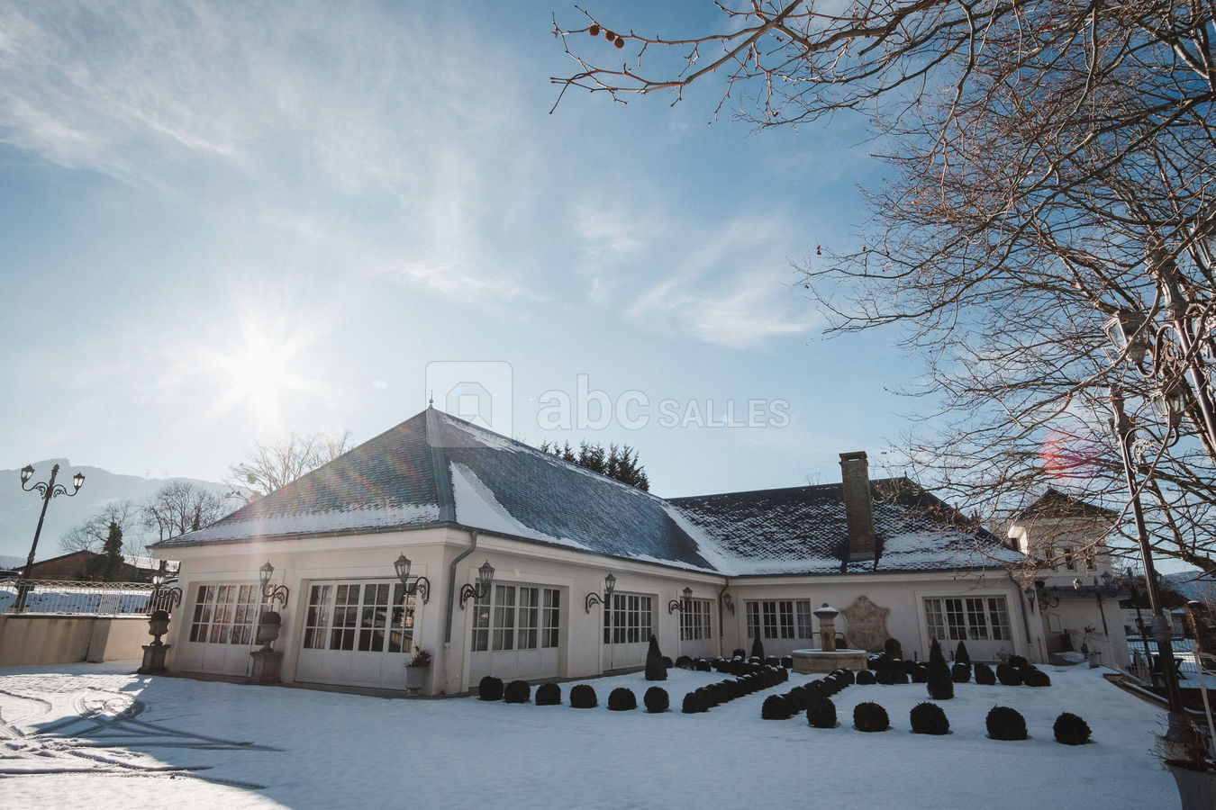 Le restaurant sous la neige