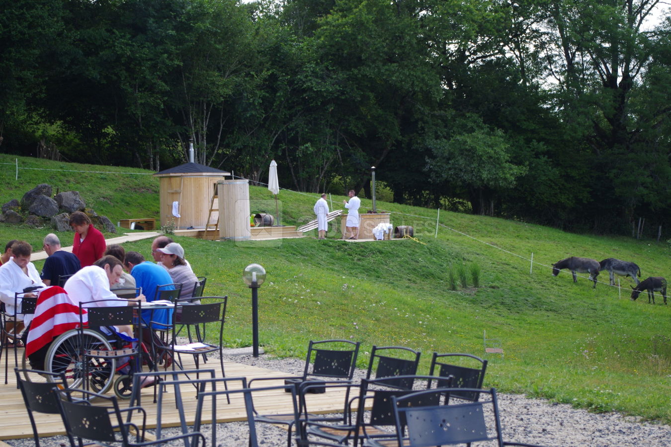 Terrasse bar ext en bois