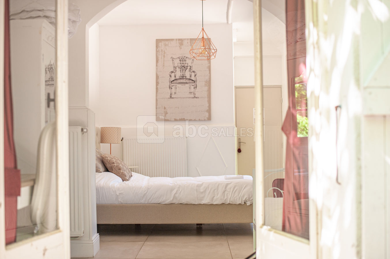 Chambre vue sur parc avec terrasse