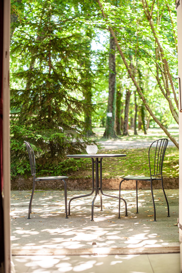 Chambre vue sur parc avec terrasse