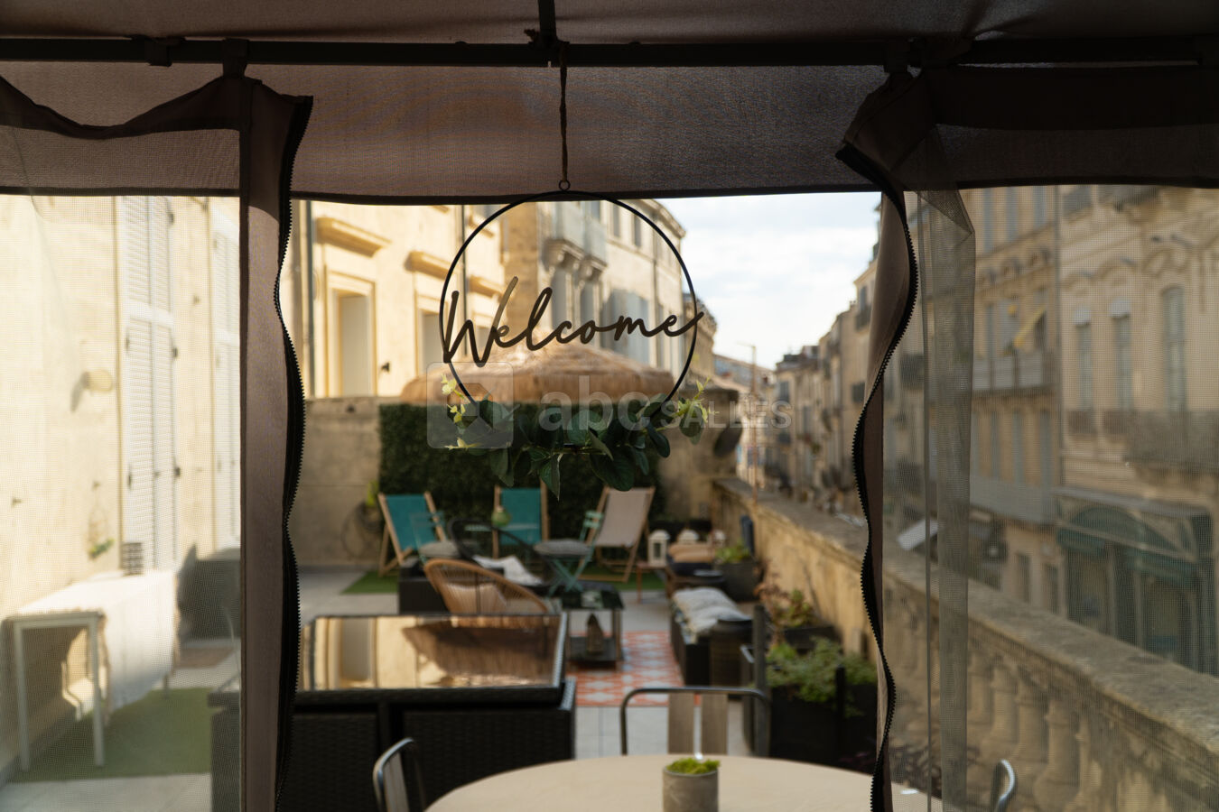 Accès à notre Terrasse Rooftop de 100m2
