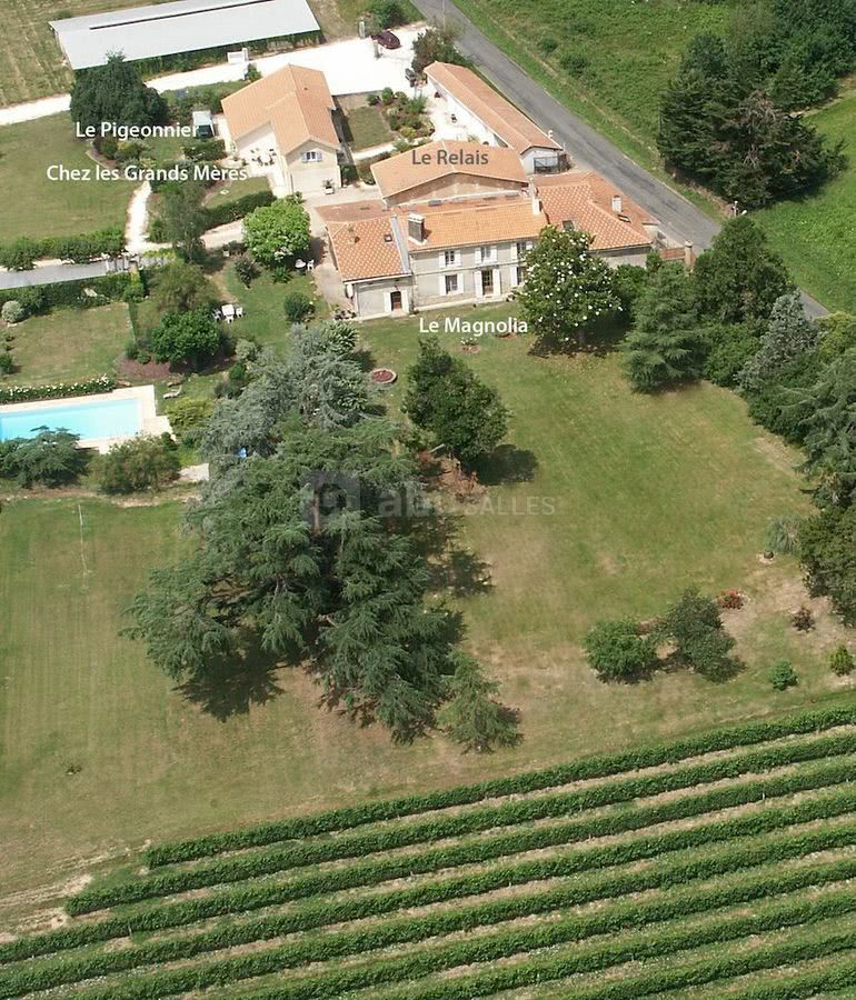 Vue aérienne - chateau la gontrie