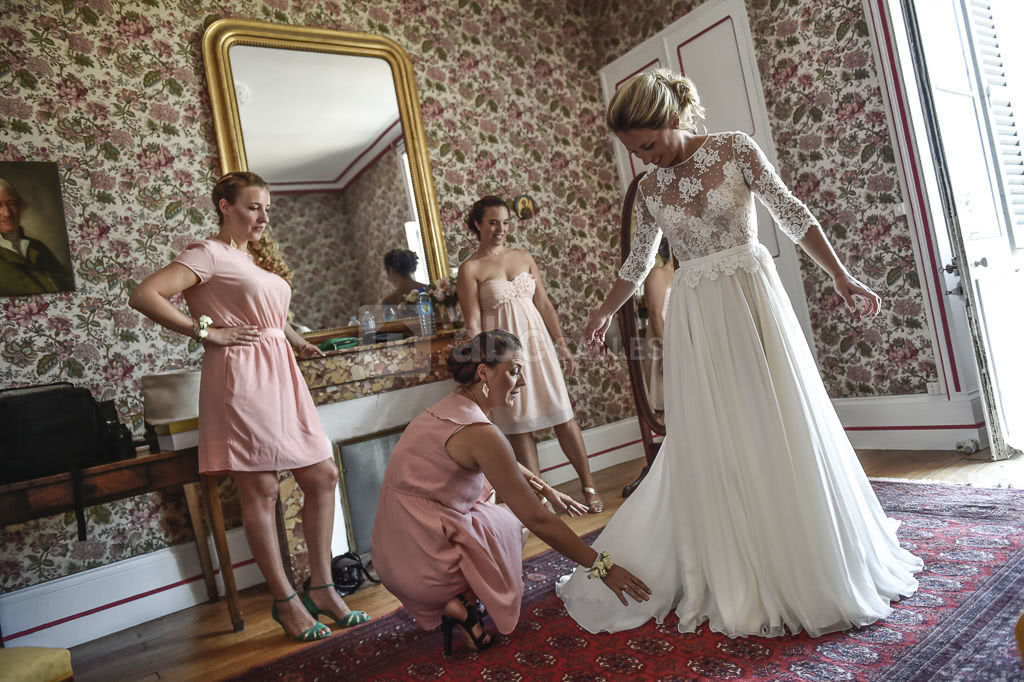 Les préparatifs de la mariée...