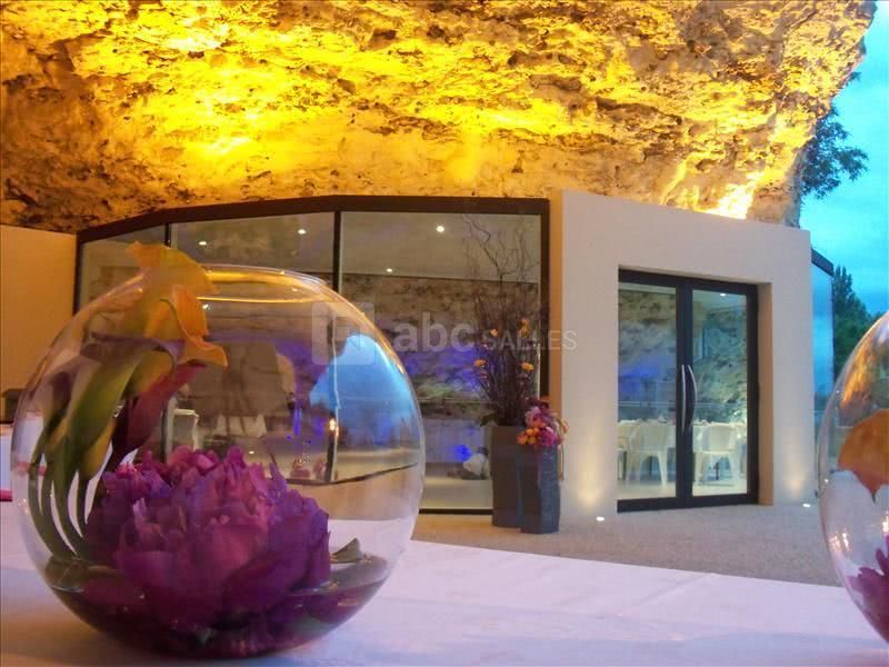 Illumination de la roche