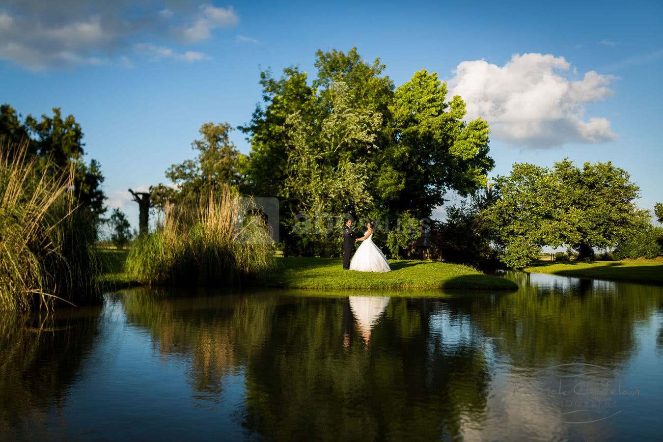 Les Mariés dans le parc