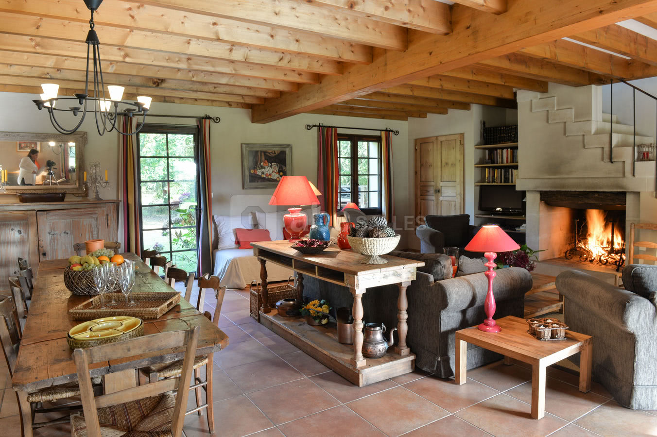 Le coin salon de la Bergerie