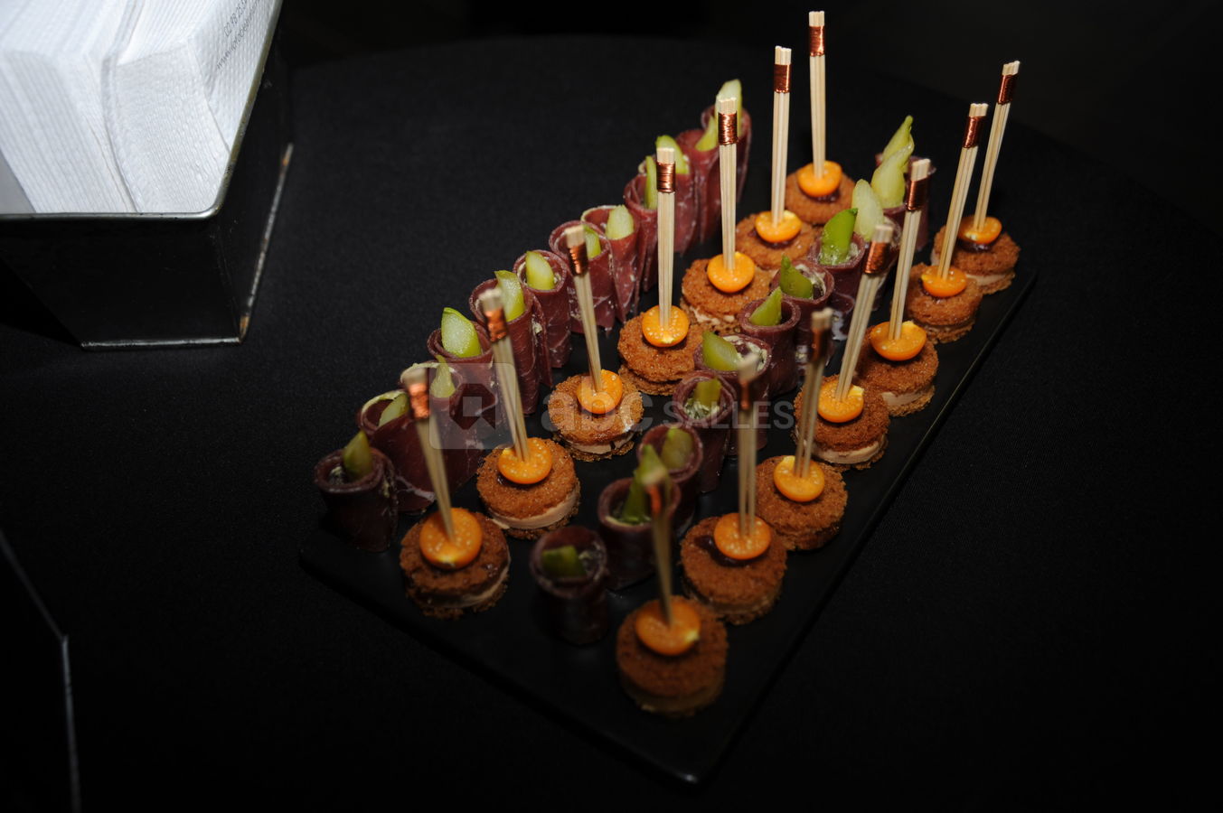 Mise en bouche foie gras asperges