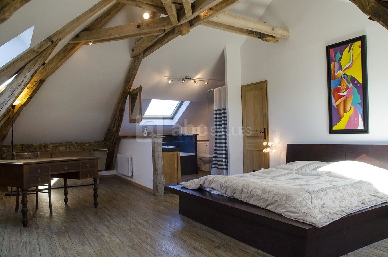 Chambre de la villa Pech'Mej