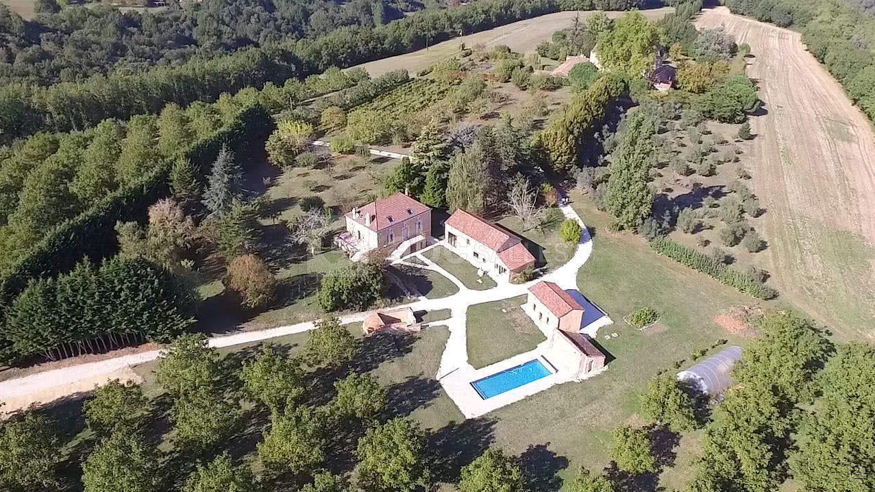 Vue aérienne jardin