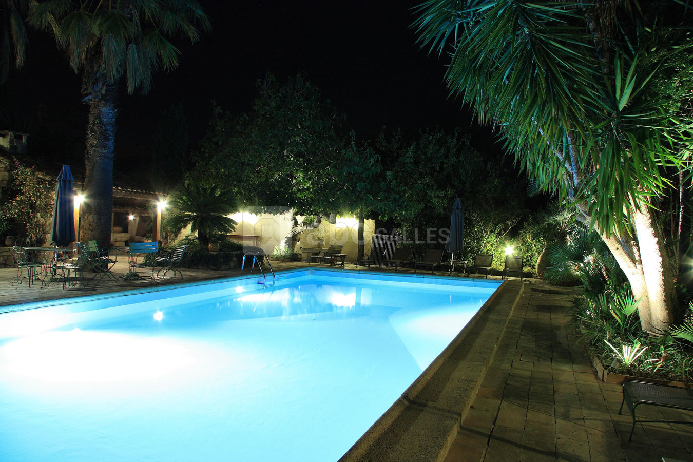 Piscine de nuit