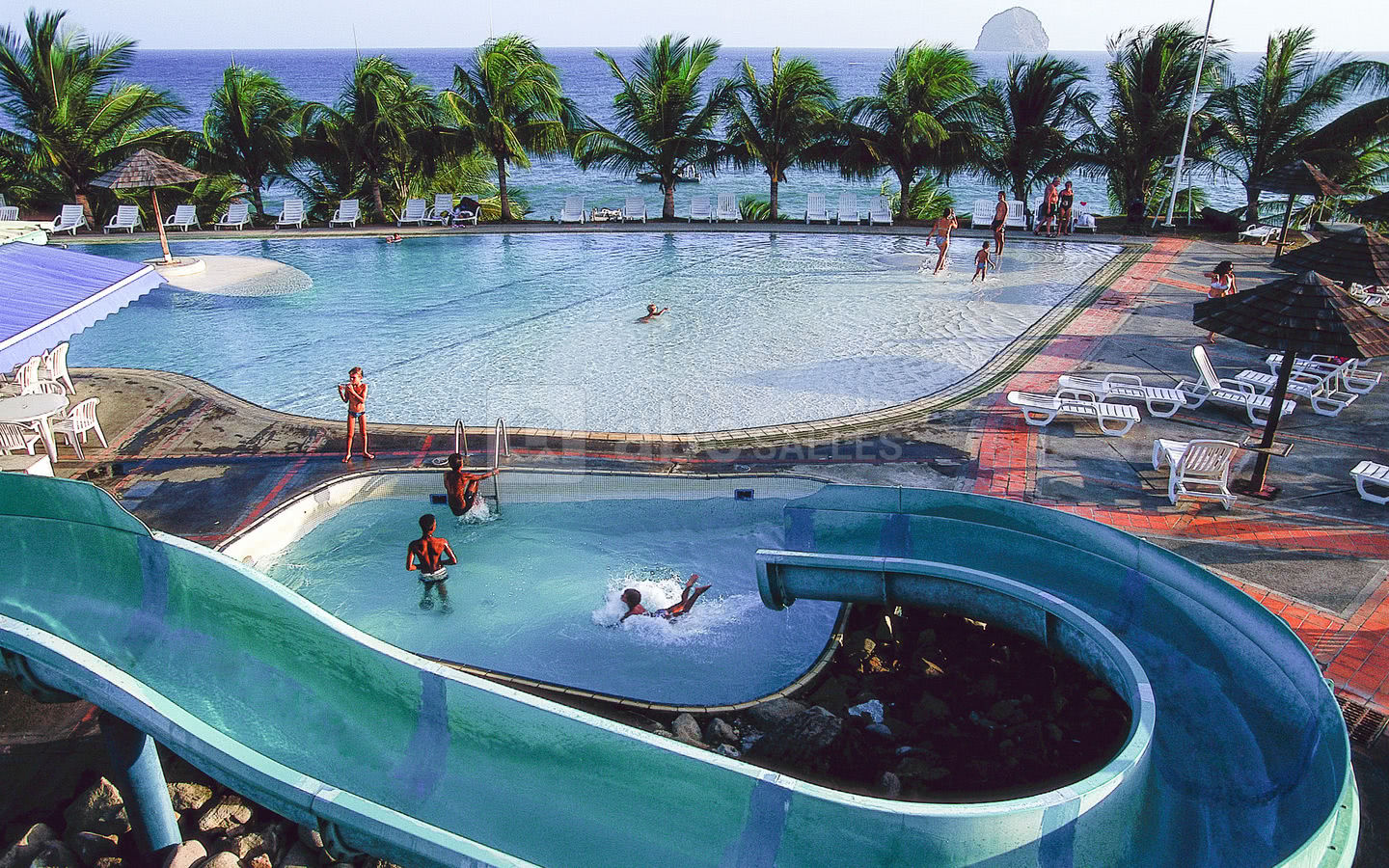 Tobbogan aquatique