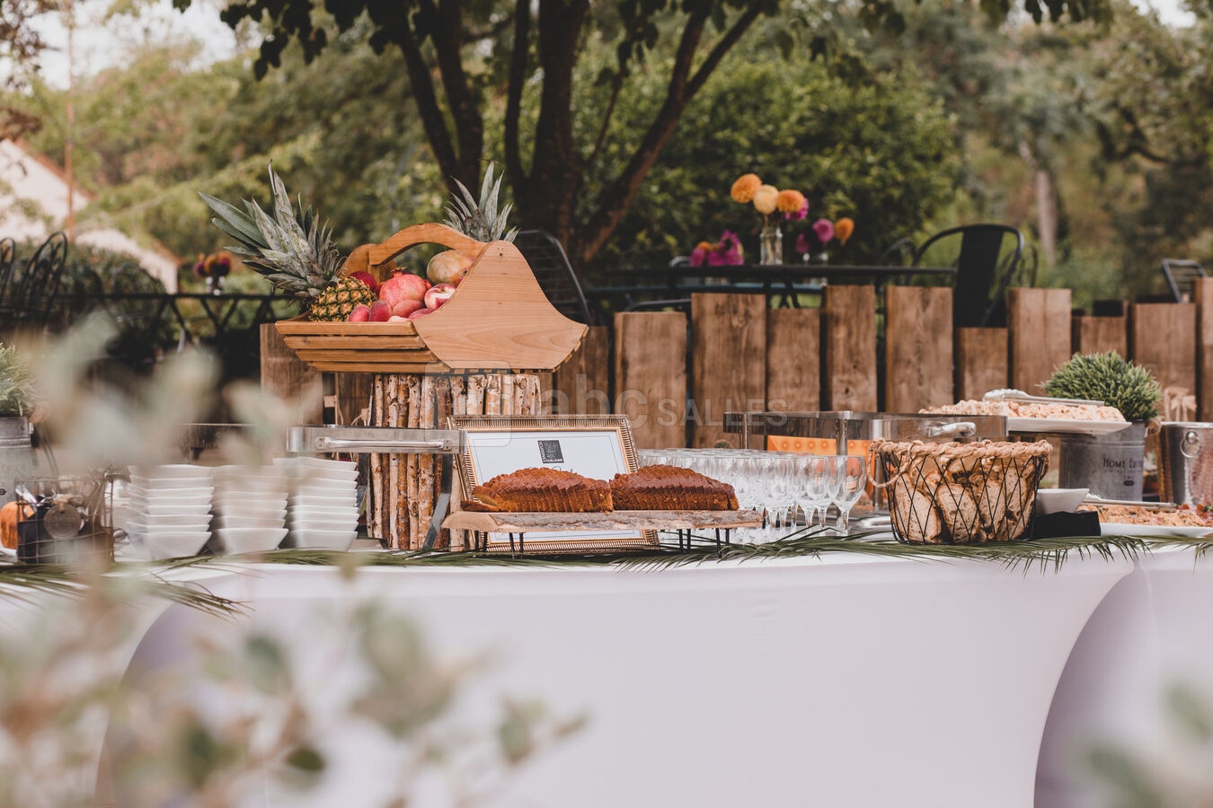 Brunch sur la terrasse du marronnier