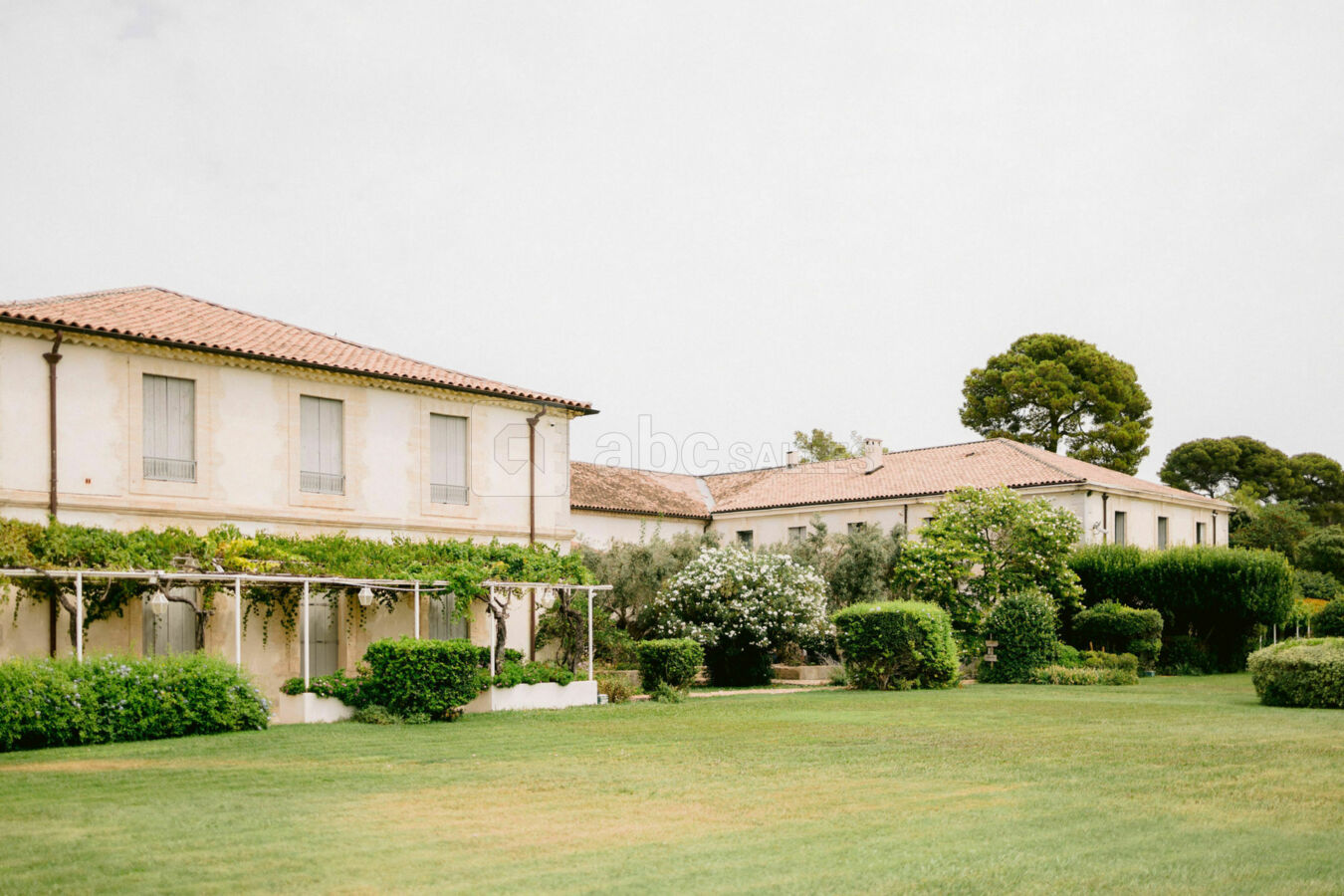 Le domaine côté jardin