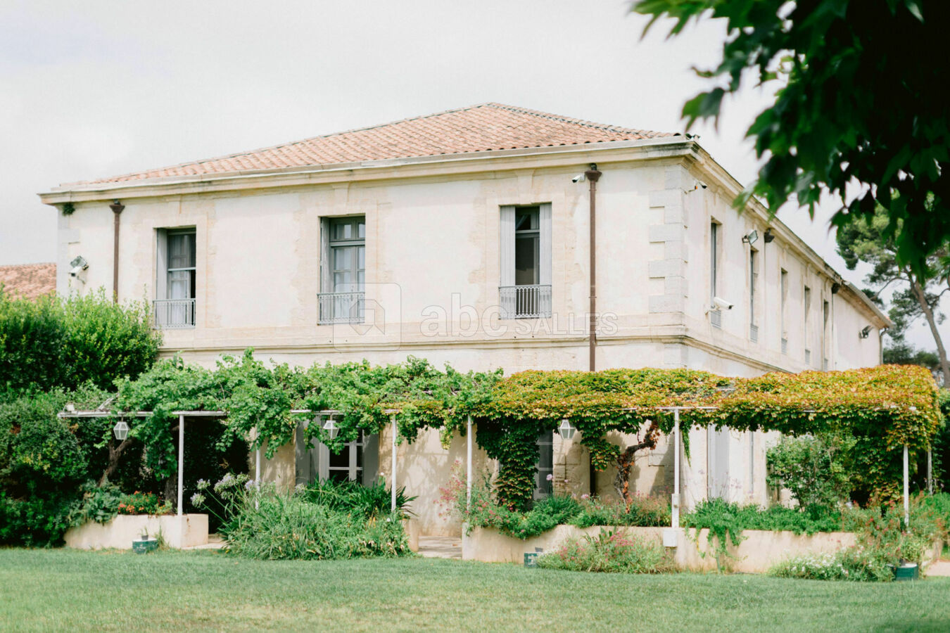 Le domaine côté jardin