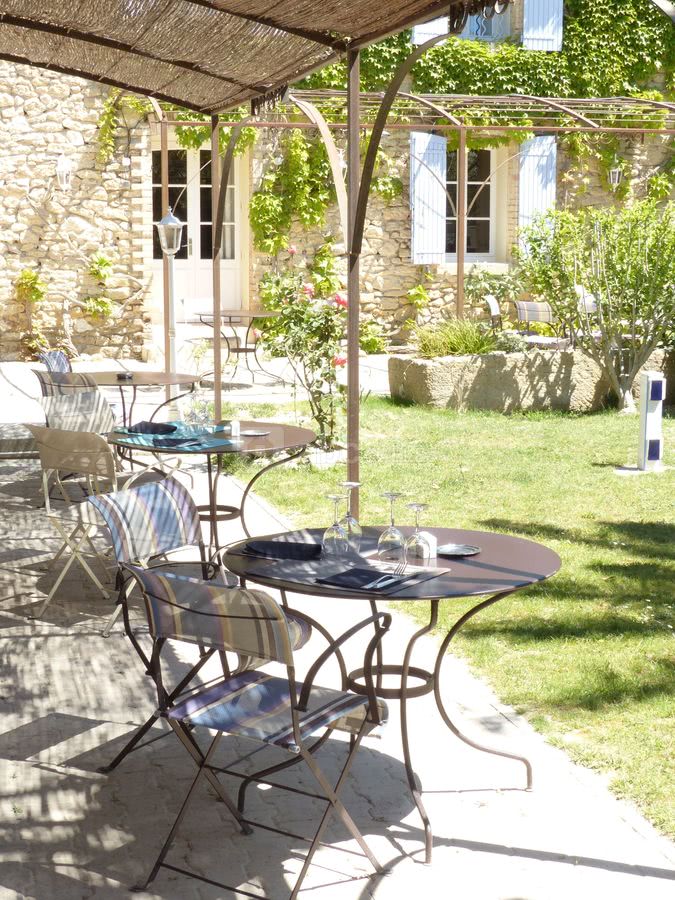 Terrasse pour déjeuner
