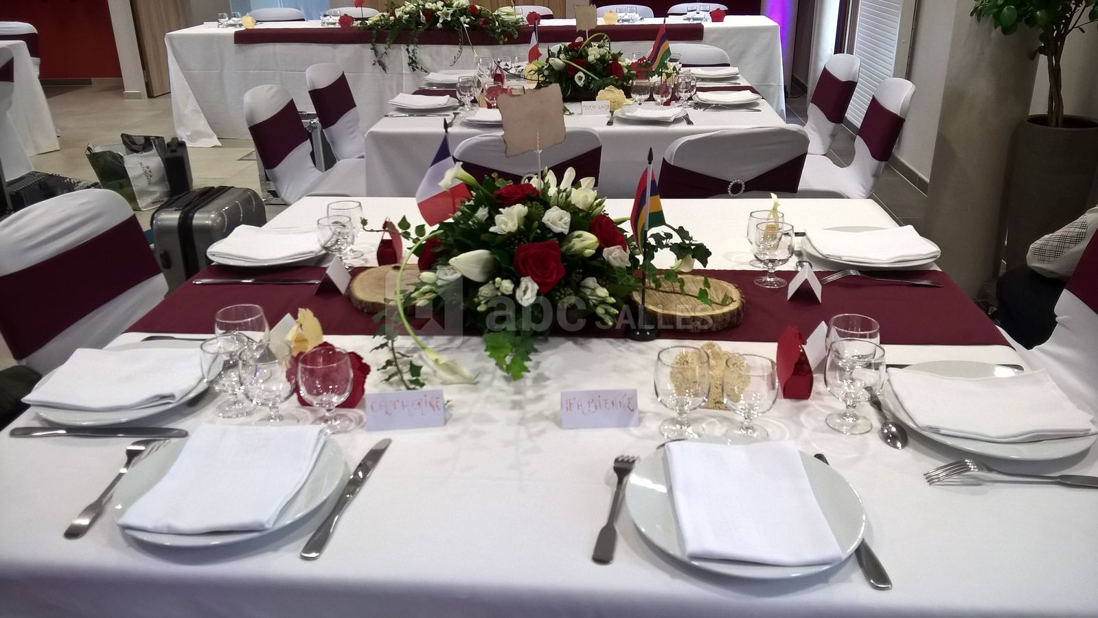 Salle installée pour un Mariage à La Croisée des Possibles