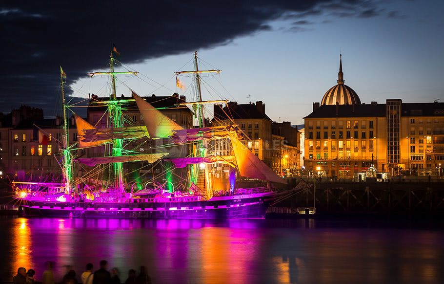 Le Belem à quai à Nantes