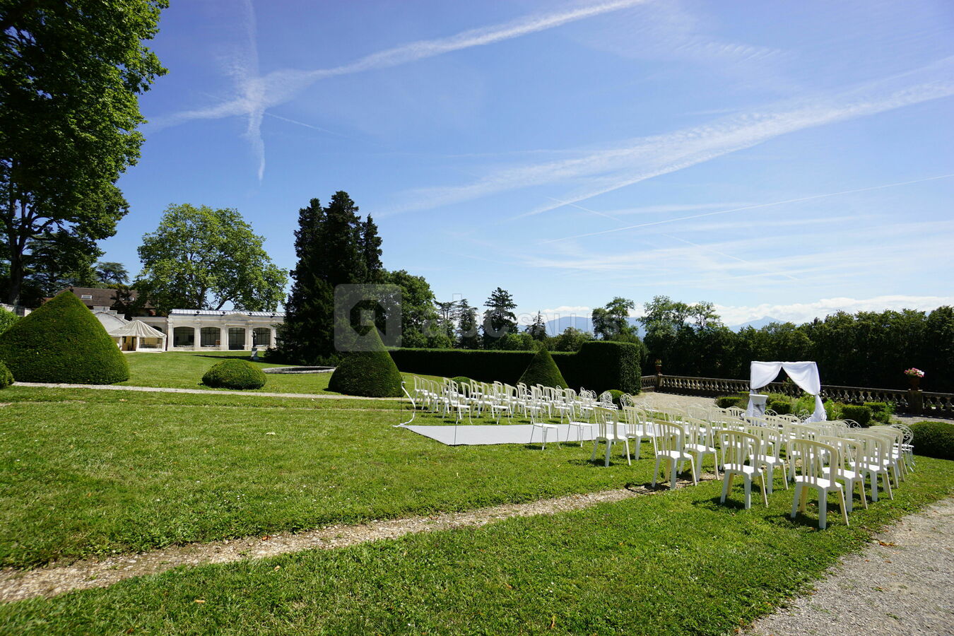 Cérémonie laïque, jardin français