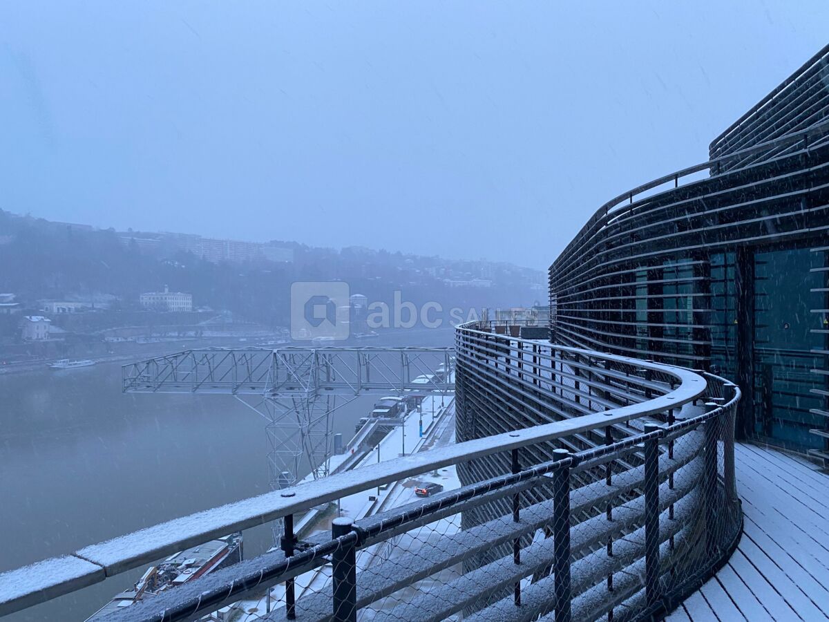 Terrasse panoramique en hiver