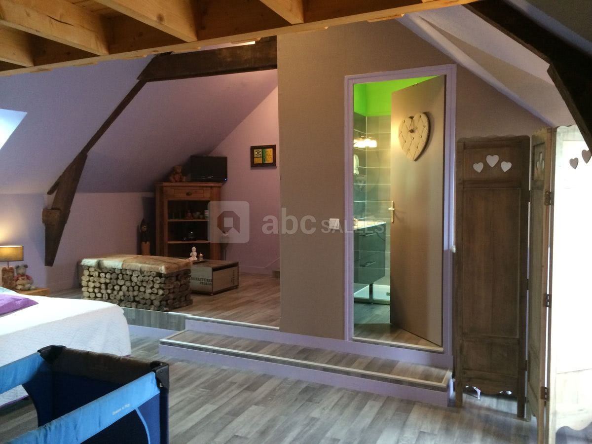 Suite bréhat vue salon/salle de douche