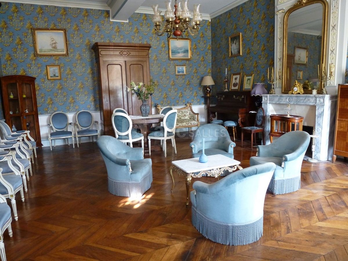 Salon bleu: Gîte château