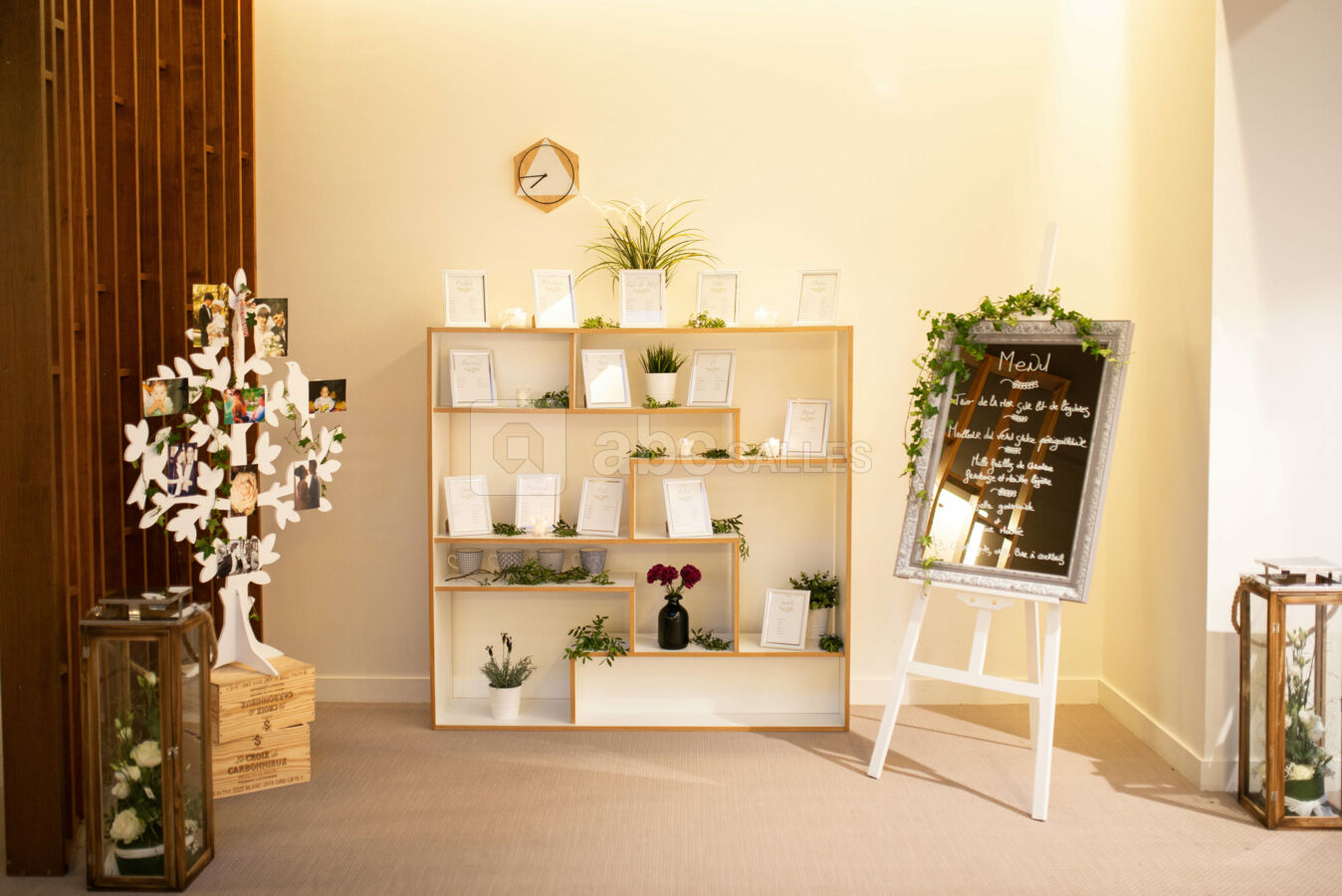 Salon d'accueil - Plan de tables