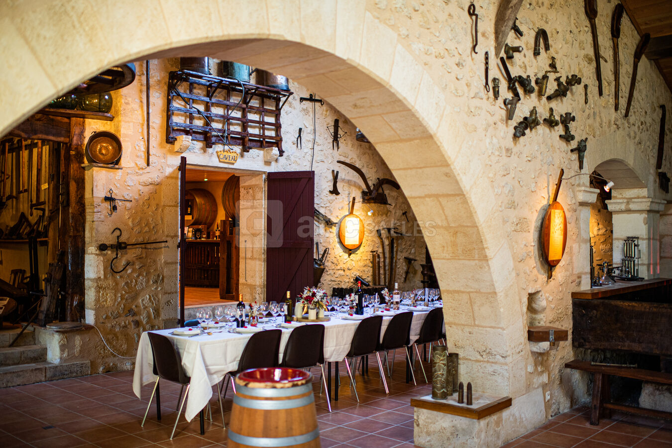Repas à l'atelier - Domaine de la Grave