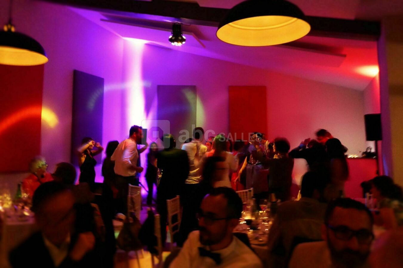 Diner festif salle de  reception clos des aspres