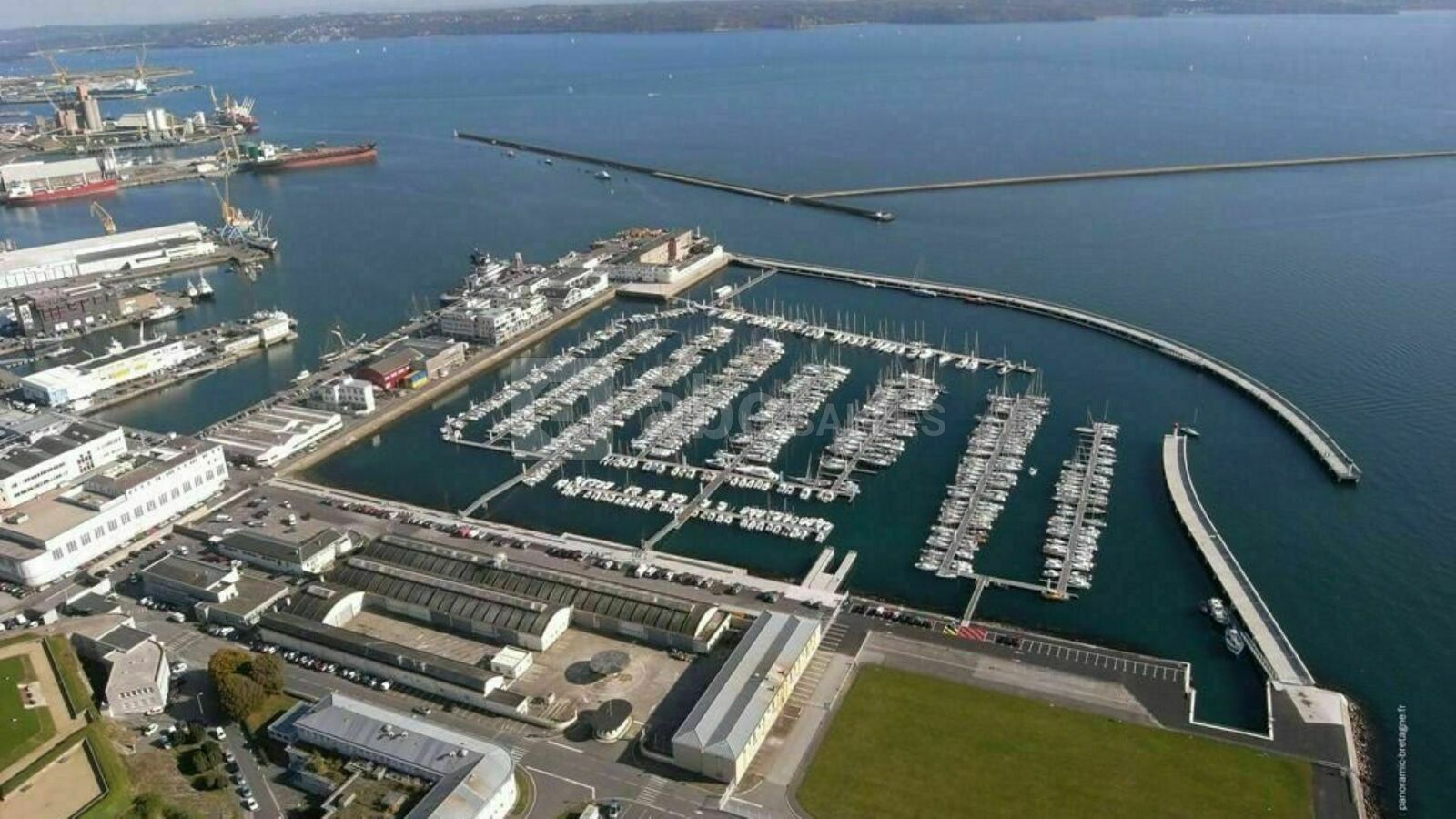 Marina du Château, Brest (29) - vue aérienne