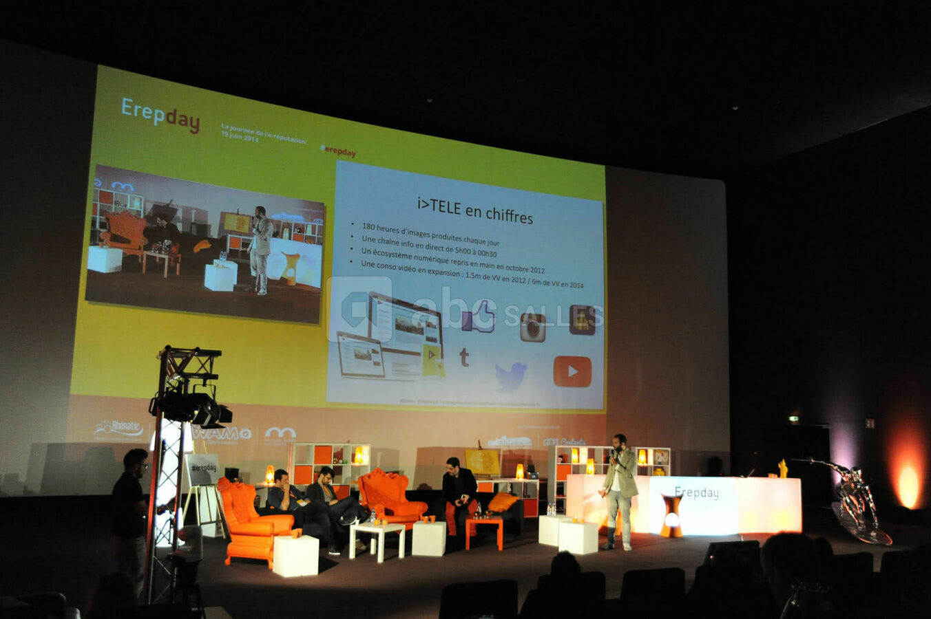 Séminaire en salle de cinéma